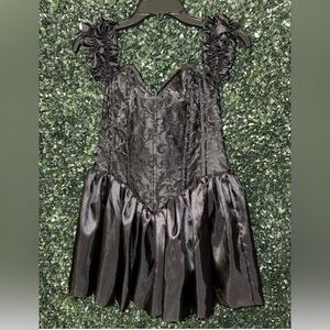 Top Drawer by Daisy Corsets Lavish Black Lace Corset Dress Black Size Medium